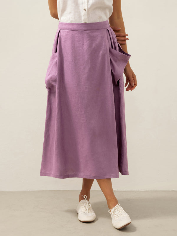 100_LinenElasticWaistSkirtMARINADustyLavenderSKT219.jpg