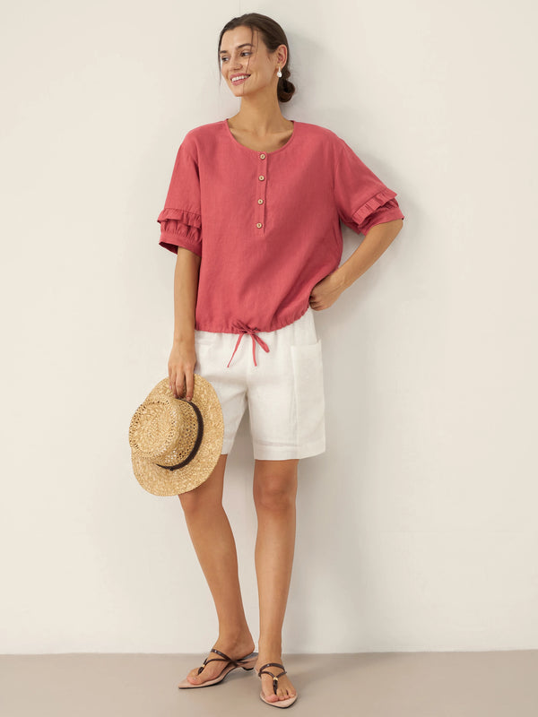 100_LinenFlutterSleeveDrawstringTopPomegranateRedOT528.jpg