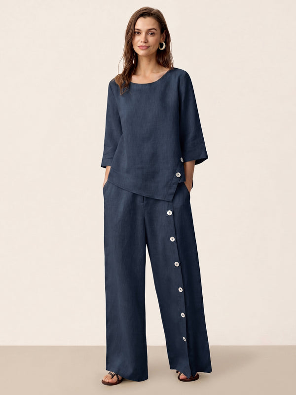 100_Linen_Buttoned_Slit-Hem_Pants_KATYA_NavyBlue_PT80_5.jpg