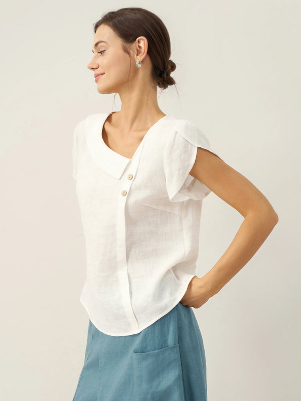 100_Linen_Crescent_Collar_Flutter_Sleeve_Top_Fara_Optic_White_OT53_4.jpg