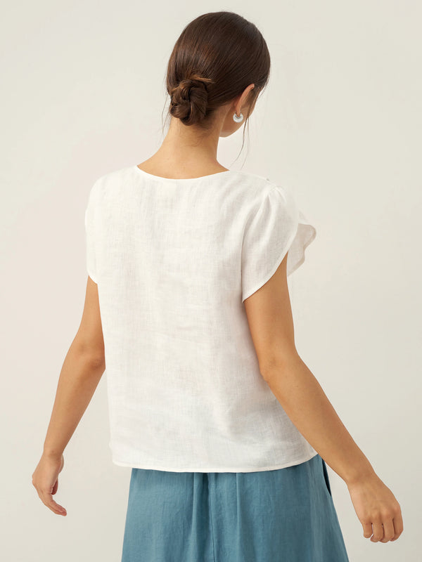 100_Linen_Crescent_Collar_Flutter_Sleeve_Top_Fara_Optic_White_OT53_6.jpg