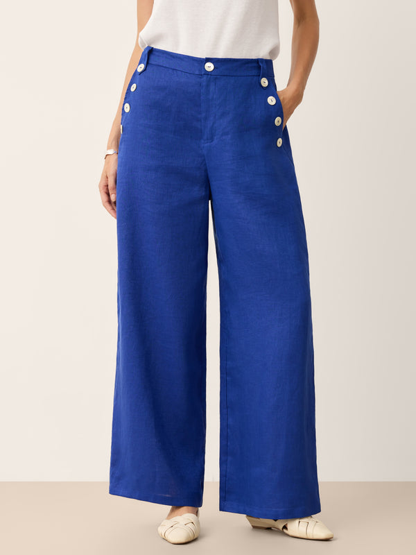 100_Linen_Shell_Button_Elasticated_Back_Wide-Leg_Pants_IONE_CobaltBlue_PT87_03.jpg