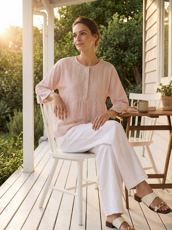 LinenCheckedLong-SleevedTopCAROLINESHT45-ShellPink_3.jpg