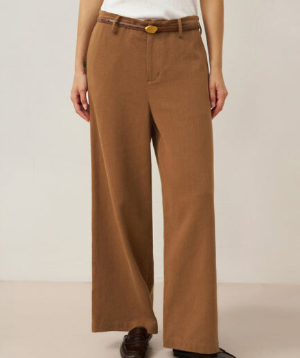 LWZLI™ Lyocell Linen Drawstring Straight Leg Pants RACHEL
