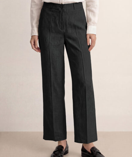 LWZLI™ Linen Tailored Wide Leg Full Length Pants LEIGHTON